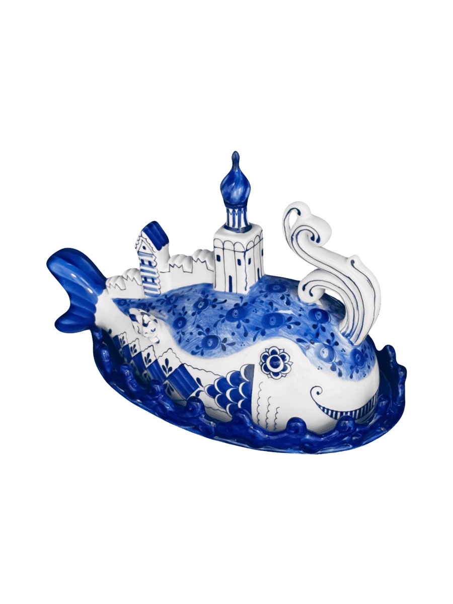 Шкатулка "Рыба - кит" авт.Азарова