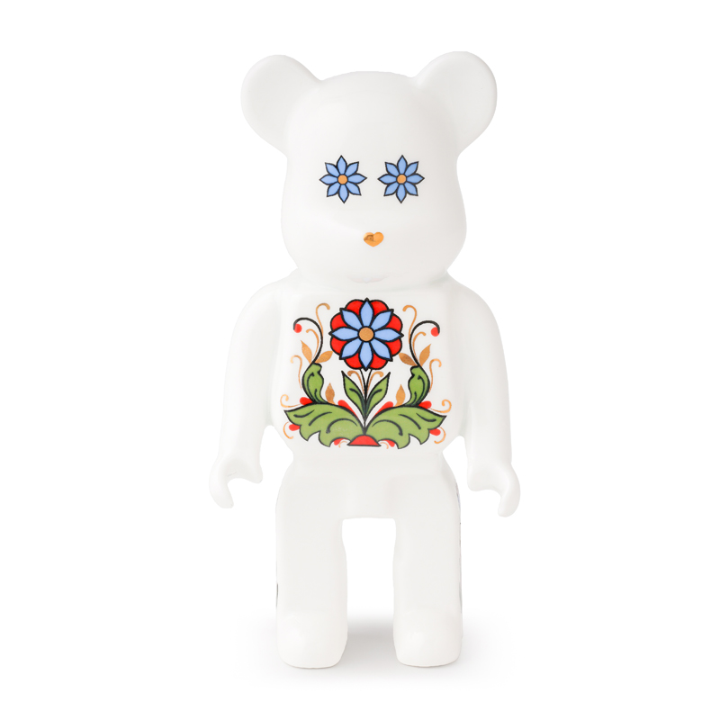 Скульптура "Медведь - Bearbrick" (Беарбрик) надгл.краски/золото "